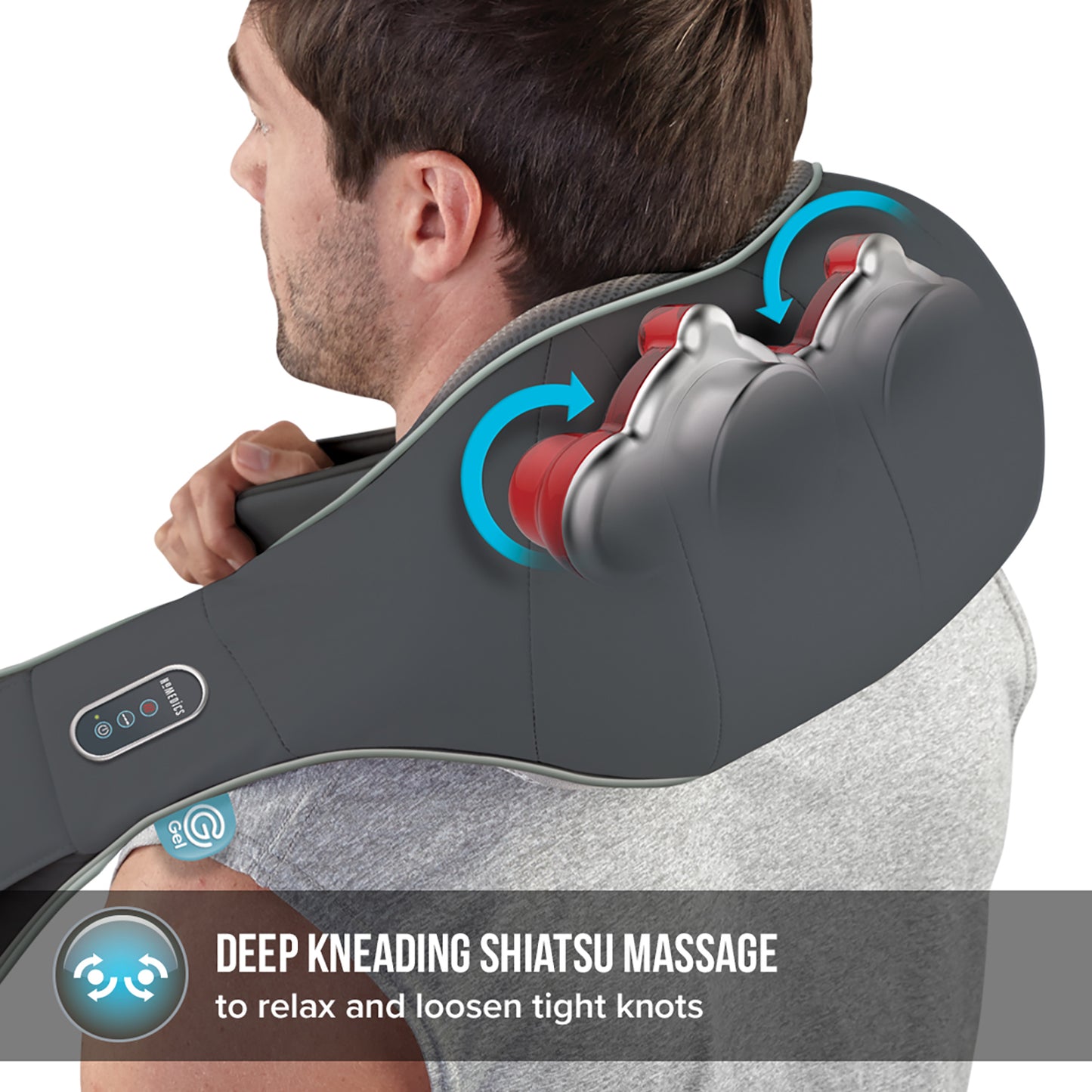 2e Kans Oplaadbare Shiatsu Gel Nek massage NMS700rc